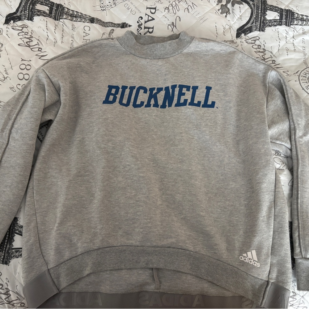 Adidas Bucknell Gray Sweatshirt